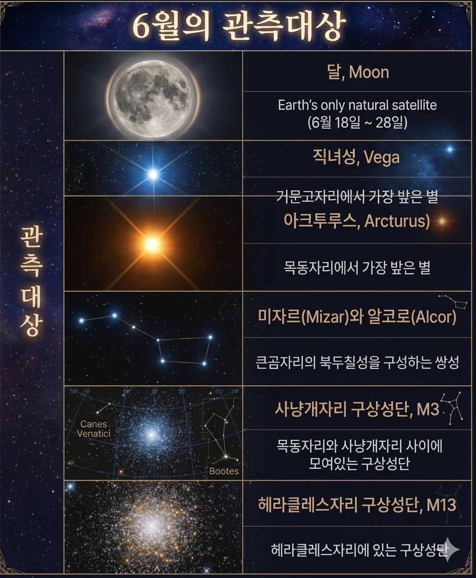 6월의 관측대상